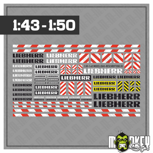 Liebherr aufkleber set für - set,