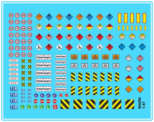 Waterslide decal h0 - decal, lkw