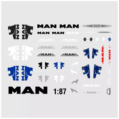 Waterslide decal spur - 1:87,