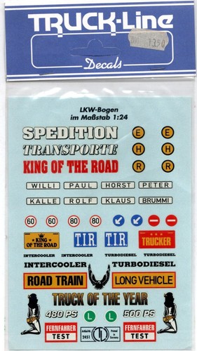 Truck line decals - 1:24,